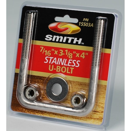 C E Smith 3 1/8" W X 4' L Square Bend U-Bolt | For Trailers | by West Marine